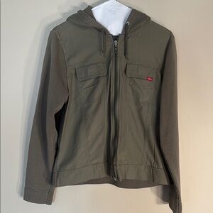 Olive Green Hooded Jacket